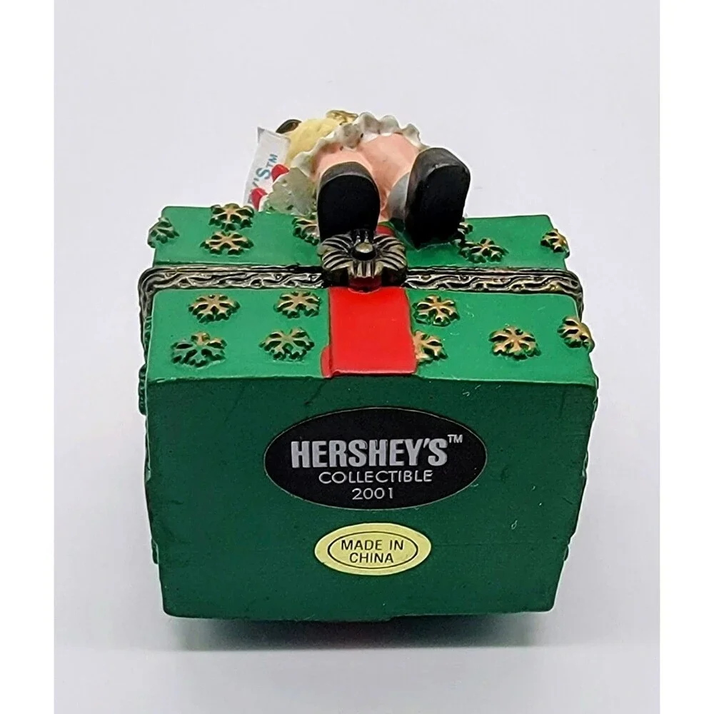 Hershey's Kurt Adler Christmas Trinket Ring Box Mrs. Claus Holiday